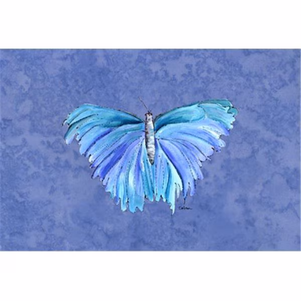 Carolines Treasures 8855PLMT Butterfly On Slate Blue Fabric Placemat